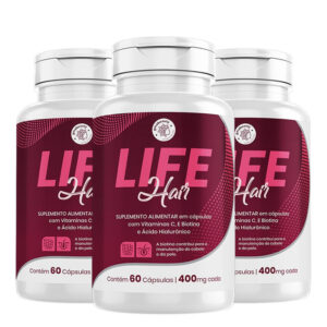 Life Hair Suplemento Alimentar Kit 3 Meses